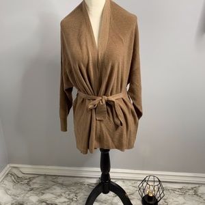 Oak + Fort front tie sweater